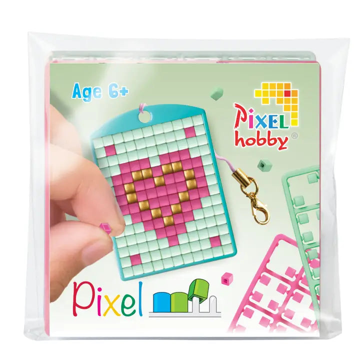 Kit de démarrage médaillon Pixelhobby durable - Cœur