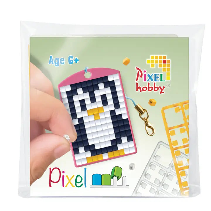 Kit de démarrage médaillon Pixelhobby durable - Pingouin